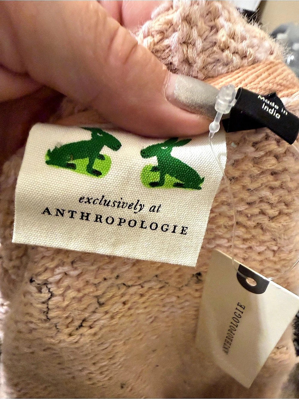 Anthropologie exclusively Floral Cropped Cardigan in Pink & Black XXS NWT - Picture 7 of 8